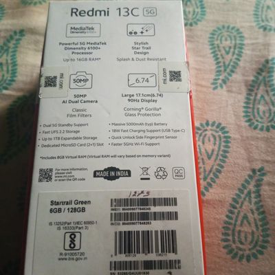 Xiaomi Redmi 13C 5G 6 GB/128 GB