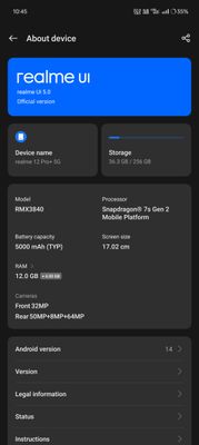 Realme 12 Pro Plus 5G 12 GB/256 GB