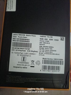 Realme 11x 5G 8 GB/128 GB