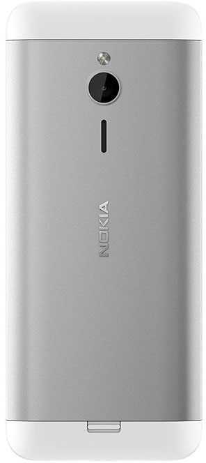 Nokia 230 (Dual SIM) – Cellulare Semplice, Bianco – Importato Dalla Germania