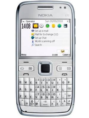 Nokia E72 White Edition Font