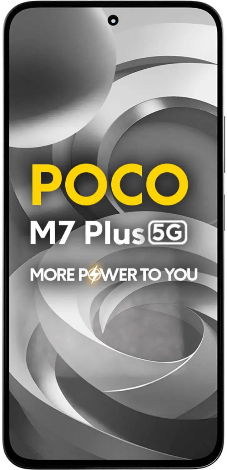 Poco M7 Plus Front Poco M7 Plus Font