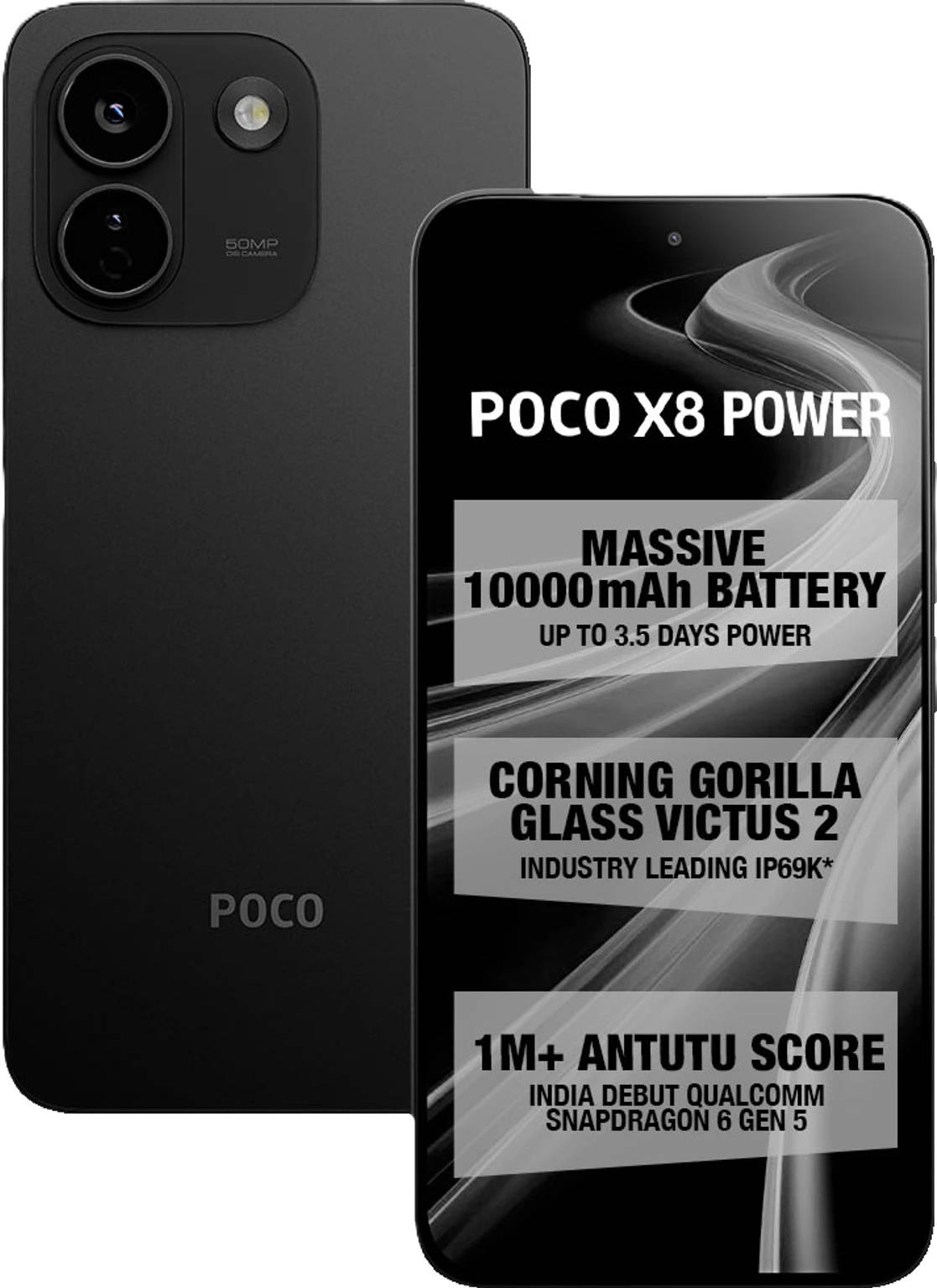 Poco X8 Power 5G Front Poco X8 Power 5G Font