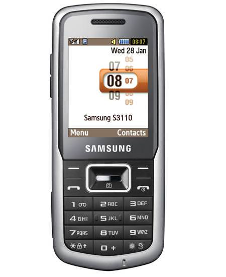 Samsung S3110 Font