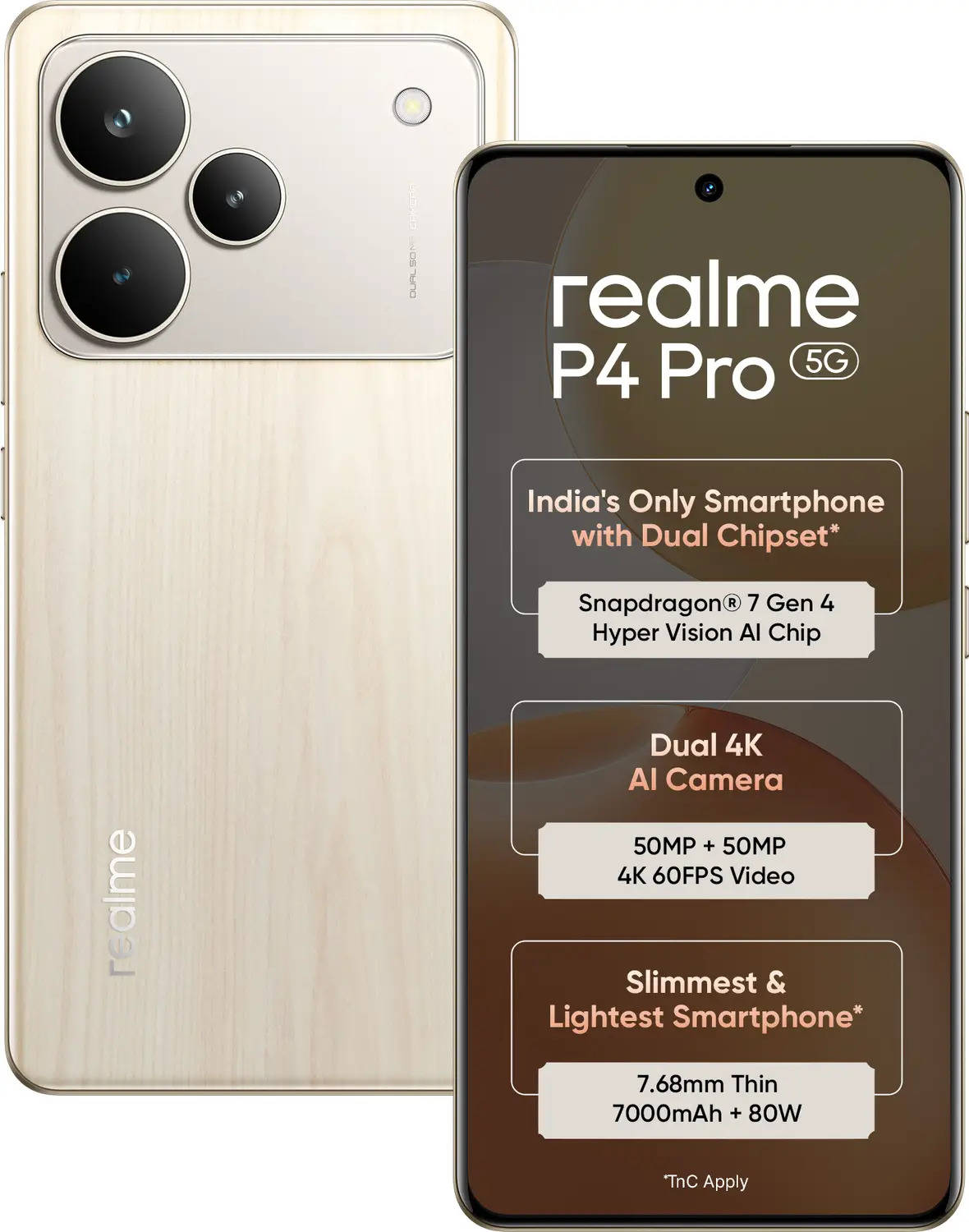 Realme P4 Pro Front Realme P4 Pro Font